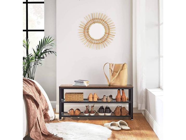 Schuhregal 100 x 45 x 30cm Braun