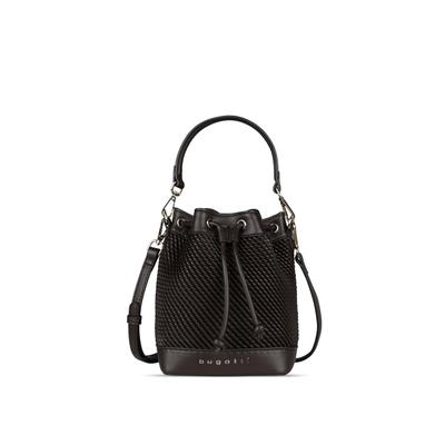 Henkeltasche BUGATTI "BUGATTI Damen JULICE", Damen, Gr. B/H/T: 14cm x 19cm x 12cm onesize, braun, Polyurethan (PU), Taschen
