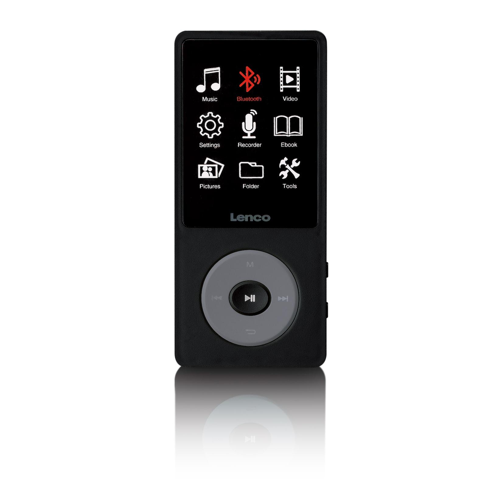 Lenco MP3/MP4-Player mit Bluetooth® und 8 GB internem Speicher Schwarz