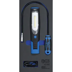 BGS 4146 Handlampe & Magnetheberlampe Werkstattwageneinlage 1/3