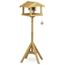 Relaxdays Vogelhaus mit Ständer Hellbraun