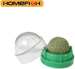 Inspire Curations HappyLick Natural Catnip Wall Ball Toy For Cats green
