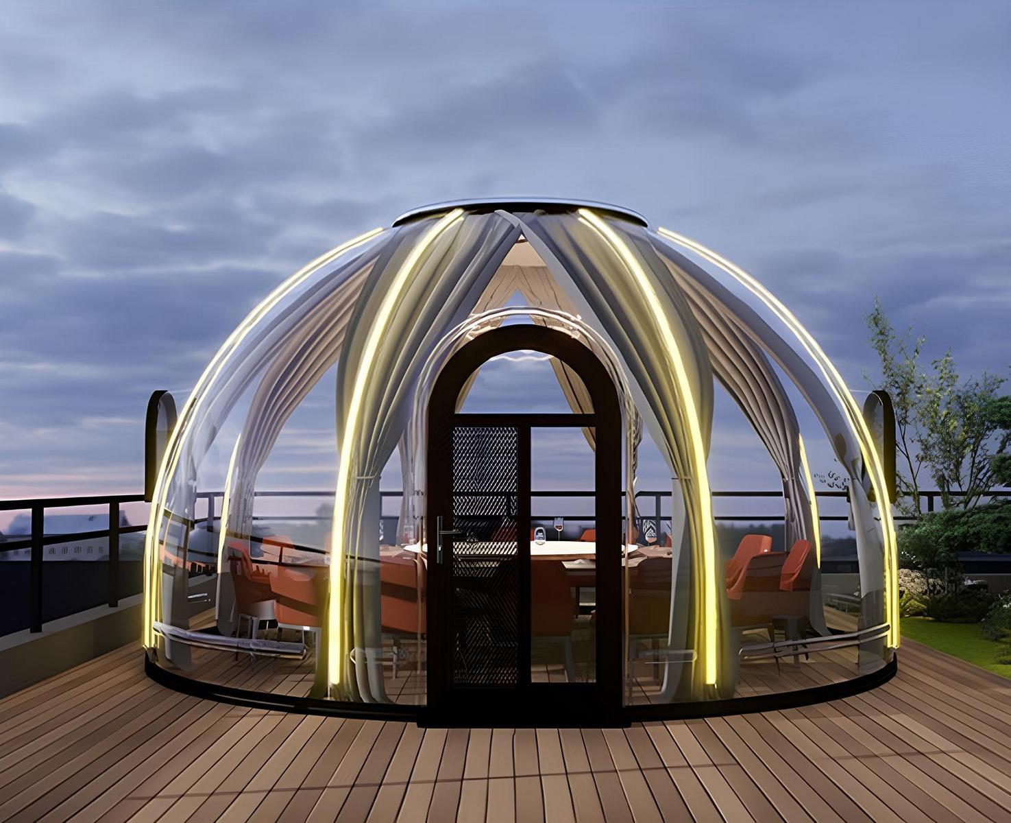 Moderne Pavillon für 18-20 Personen ideal für große Outdoor-Veranstaltungen