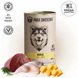 Paka Zwierzaka Kaninchen & Wildschwein mit Kürbis (400g)