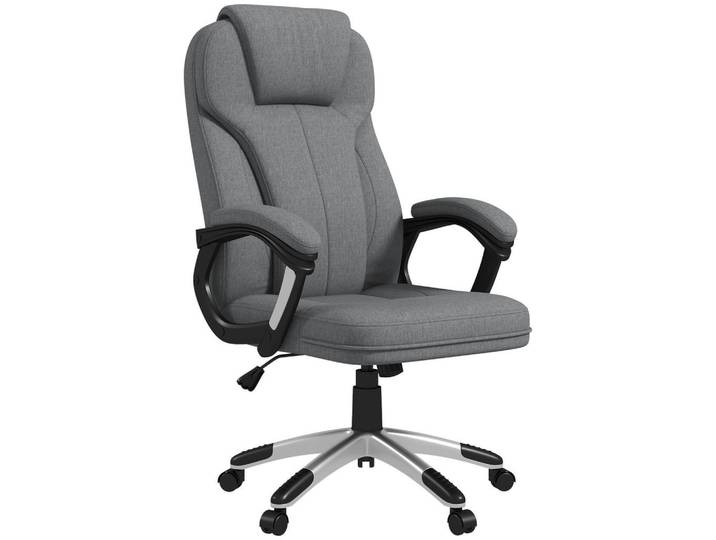 Jamb Bürostuhl Malmö Lund Grau höhenverstellbar, Textil, Metall, 66x120x75 cm, Büromöbel, Bürostühle, Drehstuhl