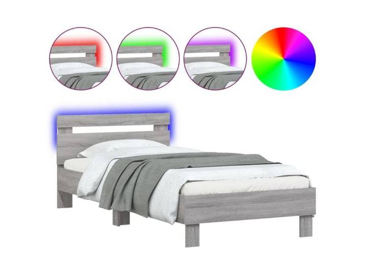 Luxe&Mode Structure de lit sans matelas avec lumières LED 90x200 cm 2 ans garantie LV16412