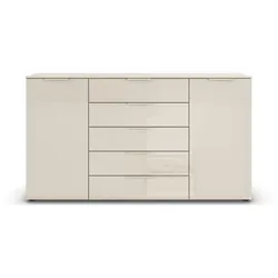 Kommode Flipp Glas Beige Champagner