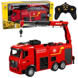 Huina RC Feuerwehrwagen mit Kran und Wasserwerfer 1:18