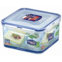 Lock & Lock LOCK&LOCK   Vorratsdose quadratisch, 1,2 l mit Serviereinsatz