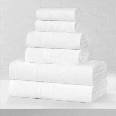 Superior Eco-Friendly Sustainable Cotton 6-Piece Bathroom Towel Set