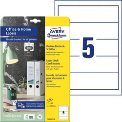 AVERY Zweckform Ordnerrücken-Einsteck-Schilder Home Office