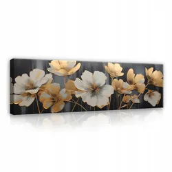 LEINWAND BILDER Abstrakt Blumen Modern Schlafzimmer XXL 145x45
