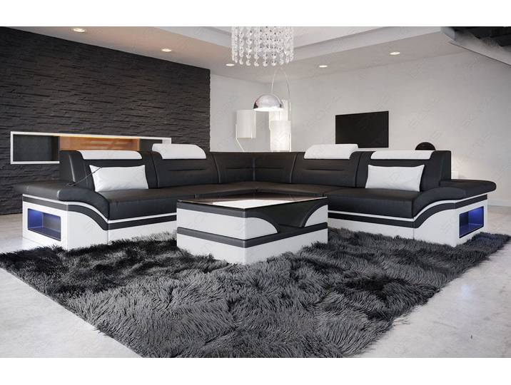 Mini Ecksofa Brianza L-Form aus Leder
