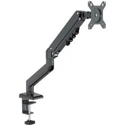 Nilox Monitorhalterung Einzelarm Schwarz (Tisch, 32", 9 kg), Monitor Halterung, Schwarz