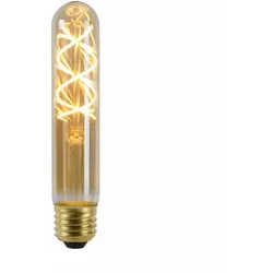 Lucide T32 LED Glühfadenlampe Ø3cm E27 4,9W 2200K Amber dimmbar Rohrform