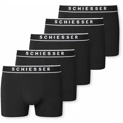 5 Schiesser Shorts - Herren - Gr. M/5 - schwarz