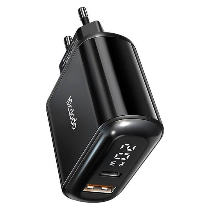 Mcdodo Wall charger CH-7170 PD 20W 2xUSB + USB-C (black) (20 W, 1 Port) (CH-7170)