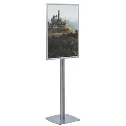 update displays Plakatständer »Economy« A1 einseitig silber, 62.4x181x42 cm
