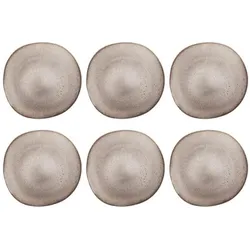 Villeroy & Boch Speiseteller Lave 6 Stück, Beige, Teller, Beige