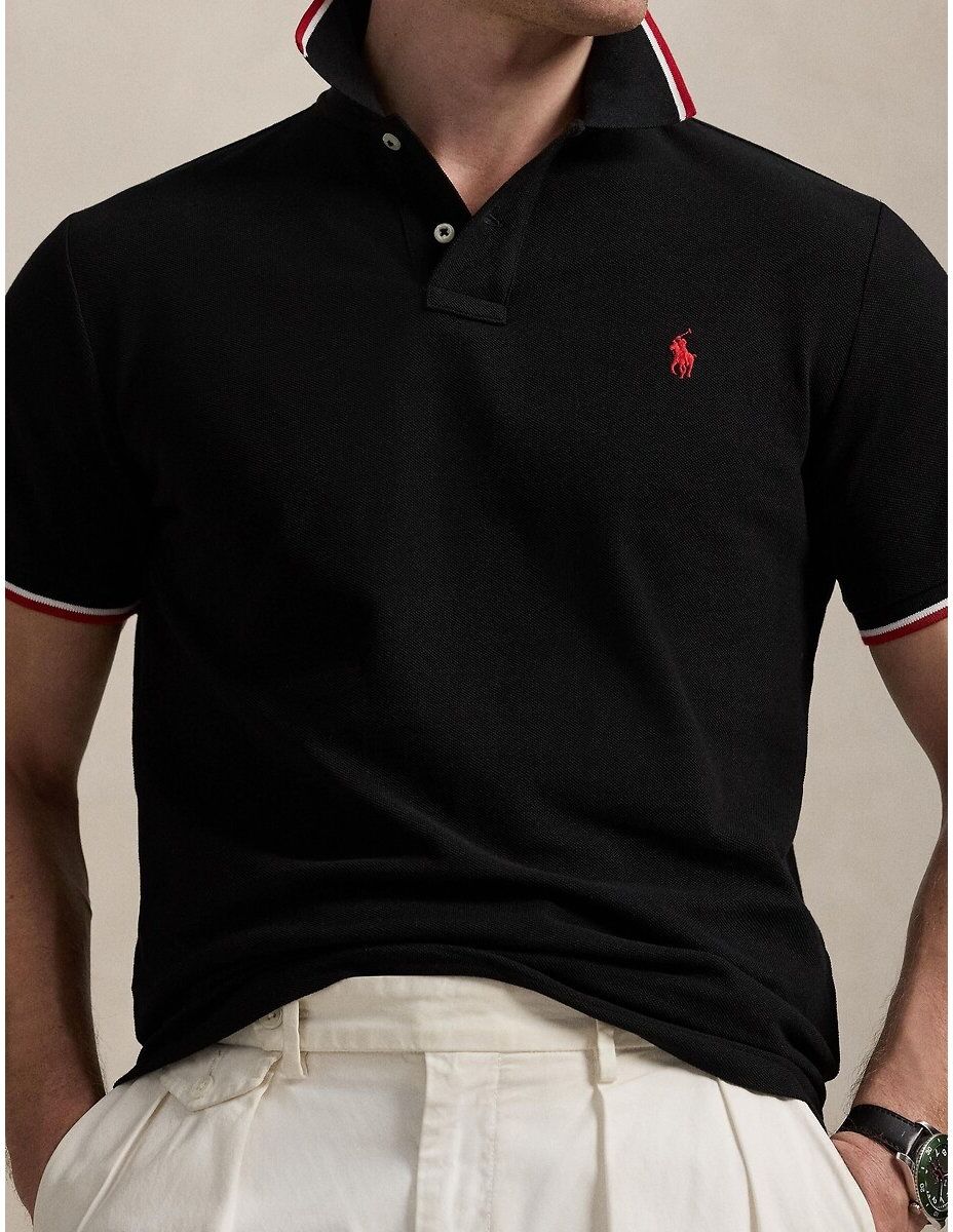 POLO RALPH LAUREN Polo droit custom fit en maille piquée