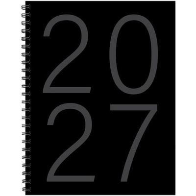 Black 2027 8.5 X 11 Weekly Monthly Softcover Planner