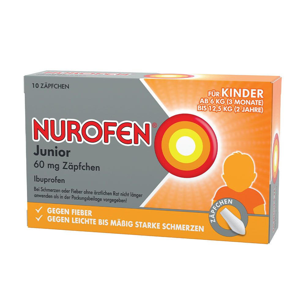 Nurofen Junior 60 mg Zäpfchen 10 St Suppositorien