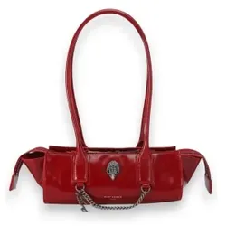 Kurt Geiger für Damen. 5965250319 Schultertasche Sloane Eastwest rot (OSFA), Lässig, Party, Lackleder