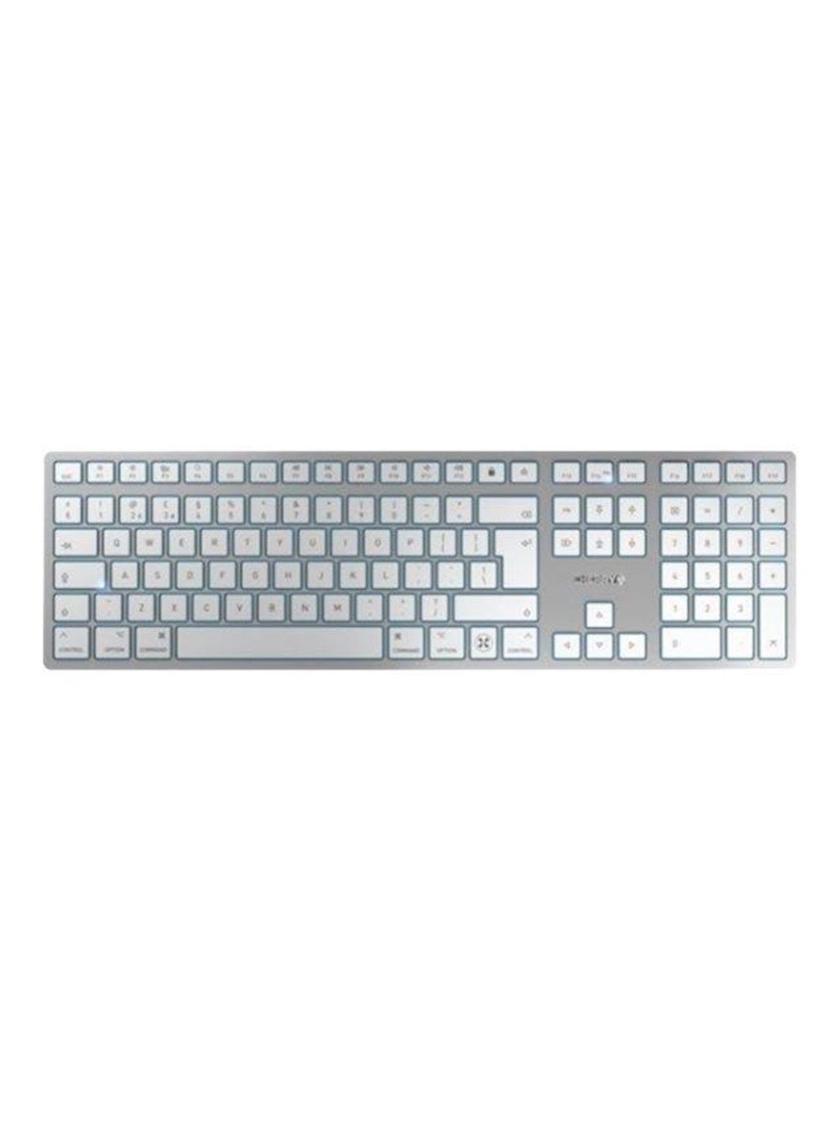 Cherry KW 9100 SLIM - Tastatur - Deutsch - Silber