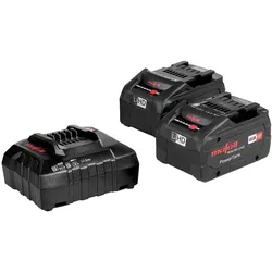 Mafell, Werkzeugakku + Ladegerät, Akku-Power-Set 2 x 18M99 LiHD + APS M (CAS System) (18 V)