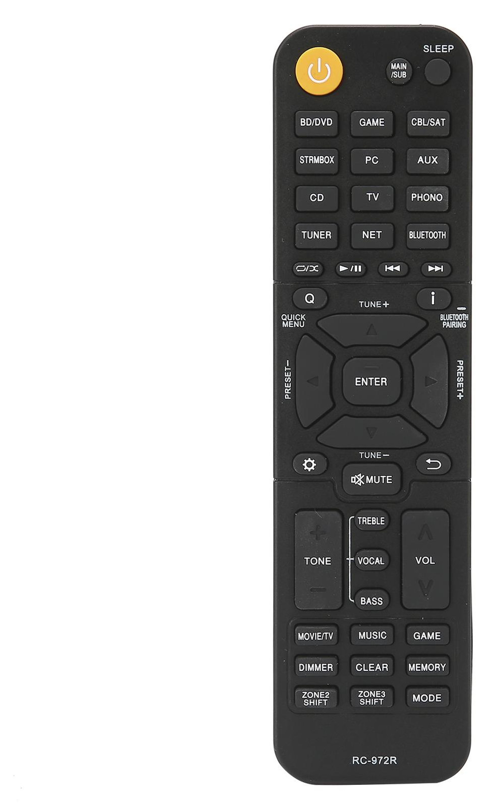 Afstandsbediening RC-972R vervanging voor Onkyo TV TX-NR696, TX-NR797 en TX-RZ840