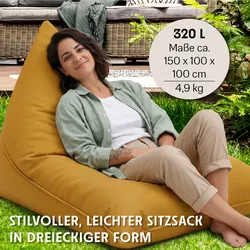 URBANARA Sitzsack 320l senfgelb Basic-Outdoor
