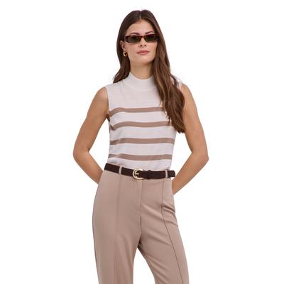 Tanktop FALKE "Pure Merino Wool", Damen, Gr. S, beige (sesame (4399)), Westen Tanktop