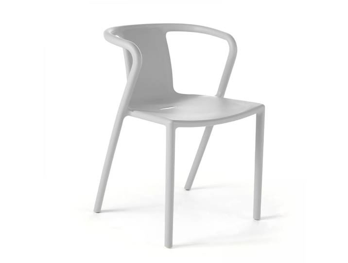 Lot de 4 chaises plastique blanc