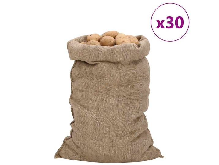 vidaXL Jutesäcke 30 Stk. 60x105 cm 100% Jute 340 g/m²
