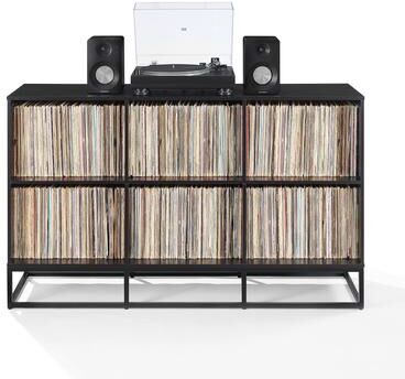 Crosley Furniture Crosley Enzo 6 Cube Record Player Stand With Vinyl Storage