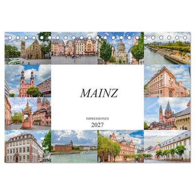 Mainz Impressionen (Tischkalender 2027 DIN A5 quer), CALVENDO Monatskalender