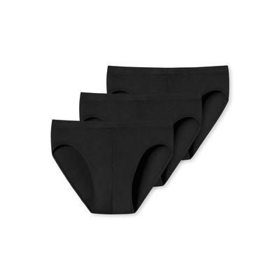 Slip UNCOVER BY SCHIESSER "Slip UNCOVER Cotton 3PACK Supermini 3er Pack", Herren, Gr. M, schwarz, Obermaterial: 95% Baumwolle CO. 5% Elasthan EL., Unterhosen Slip
