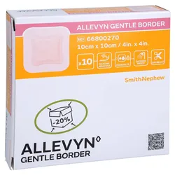 Allevyn Gentle Border 10x10 cm Schaumver 10 St