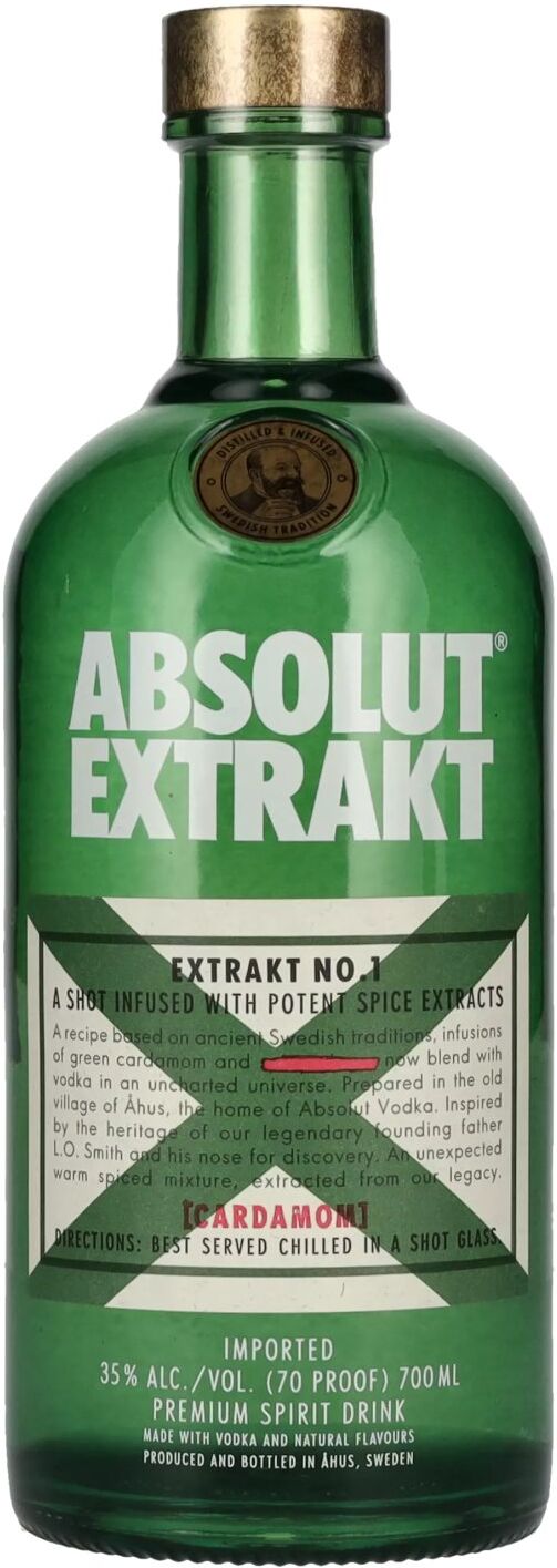 Absolut Vodka Absolut Extrakt No. 1 Cardamom Premium Spirit Drink 35% Vol. 0,7l