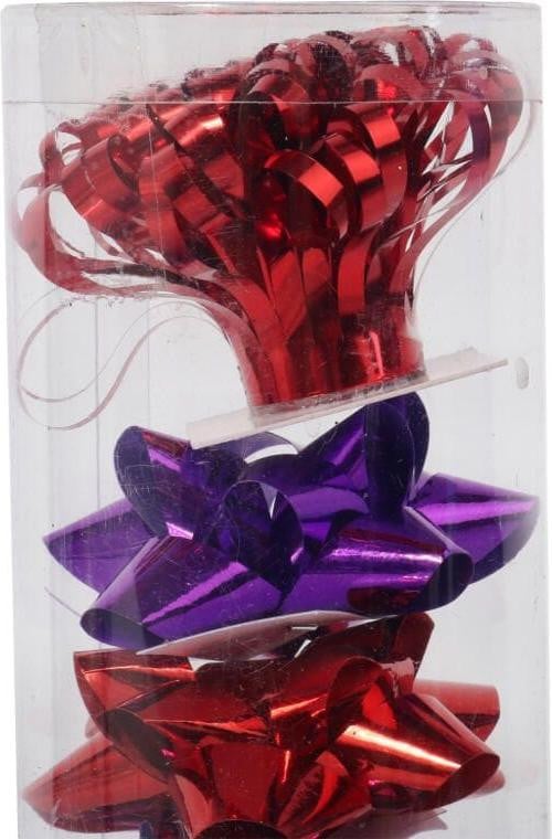 Goliat Cadeauset met Roosjes en Paars-Rood Glinsterlint