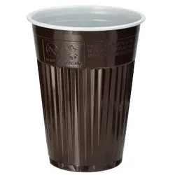 Starpak 100 Thermo-Automatenbecher, PS 0,18 l Ø 7,03 cm · 9 cm braun/weiss