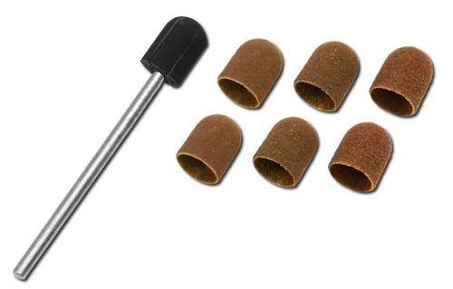 Donau Elektronik 1627 Schleifkappen-Set 6tlg. Ø 5mm mit Träger Durchmesser 5mm 1 Set