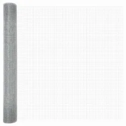 vidaXL Geschweißter Drahtzaun Silber 1,4 x 10 m Stahl