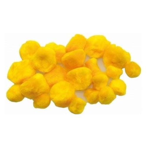 Brewis Gelbe flauschige Pompons, 24 Stück (47603590)