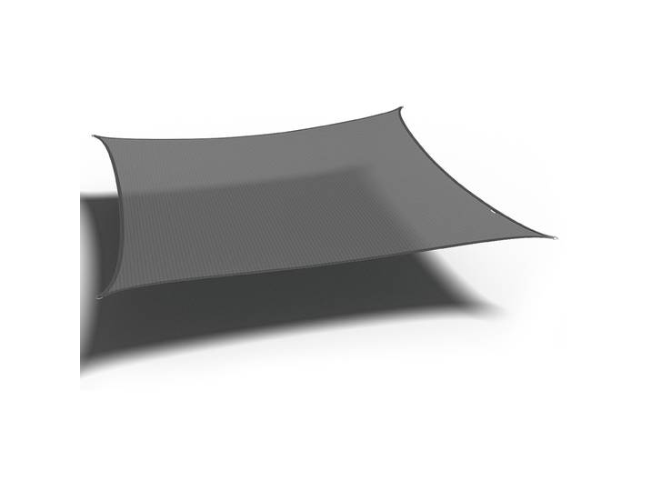 home24 Schaduwdoek Coolfit type B 360 x 360cm donkergrijs 360 x 360 cm