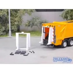 Elbe-Modell 2x Umbausatz Mülltonnenaufnahme für Herpa Aufbau EM675