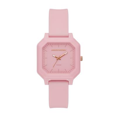 Quarzuhr SKECHERS "Rosencrans Square", rosa (rosa, rosegoldfarben), Armbanduhren, Herren, Quarzuhr, Armbanduhr, Damenuhr, Herrenuhr, Silikonarmband, analog