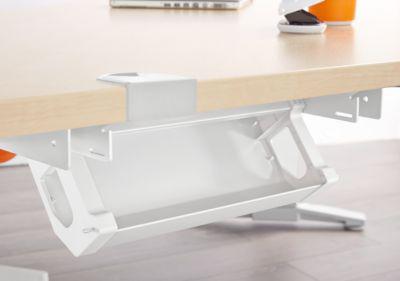 Schäfer Shop Genius Kabelkanal PLANOVA ERGOSTYLE, 318 mm, für 800er Tisch, weiß