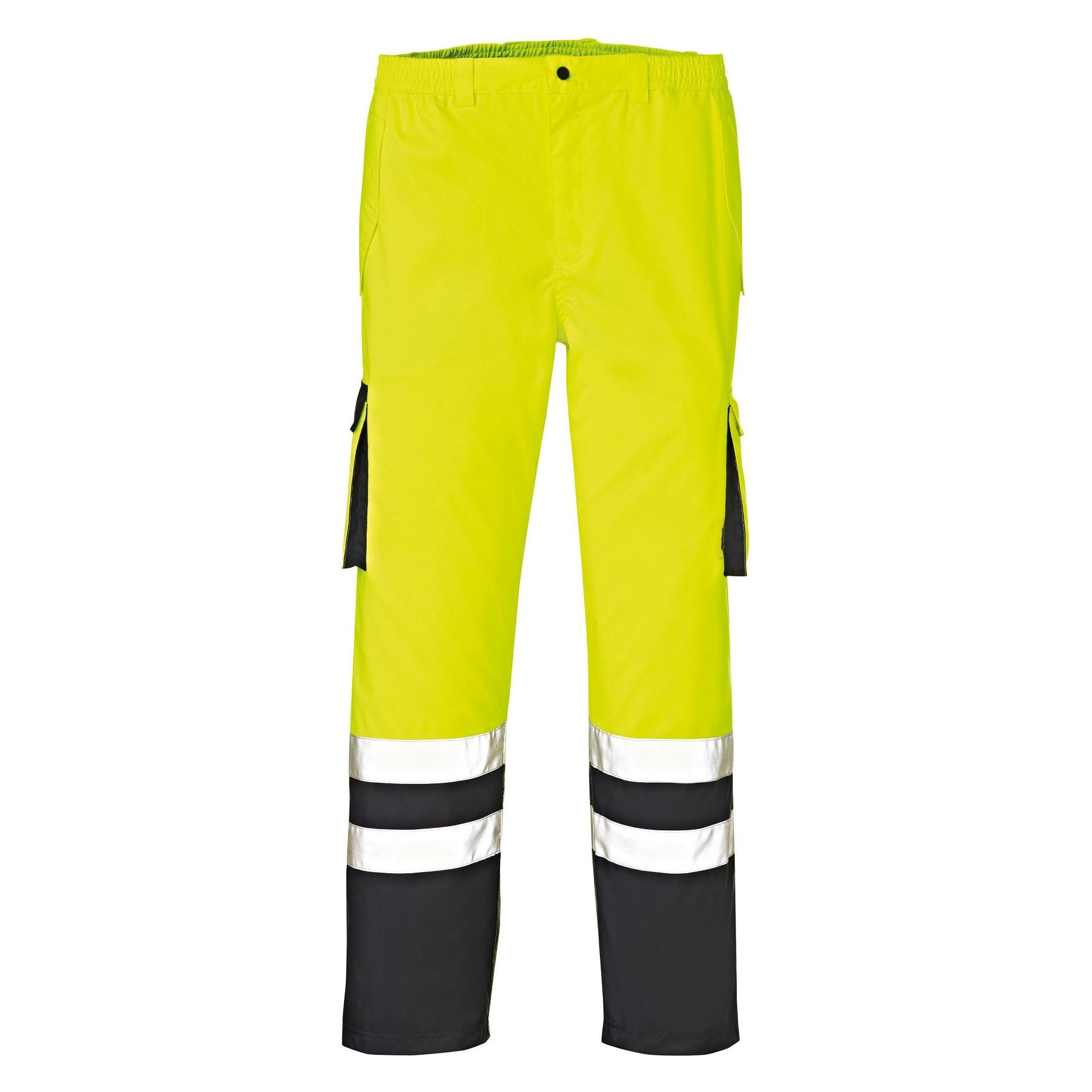 BIG Arbeitsschutz Warn-Wetterschutz-Bundhose BAL leuchtgelb/navy,Gr.L (L) (228247)