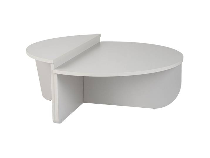 Salontisch, teilbar - Farbe: grau - Material: Holzwerkstoff - 63
